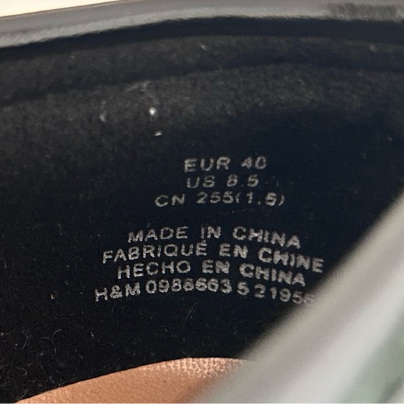 H & M Black Chunky Loafers - Picture 5 of 6